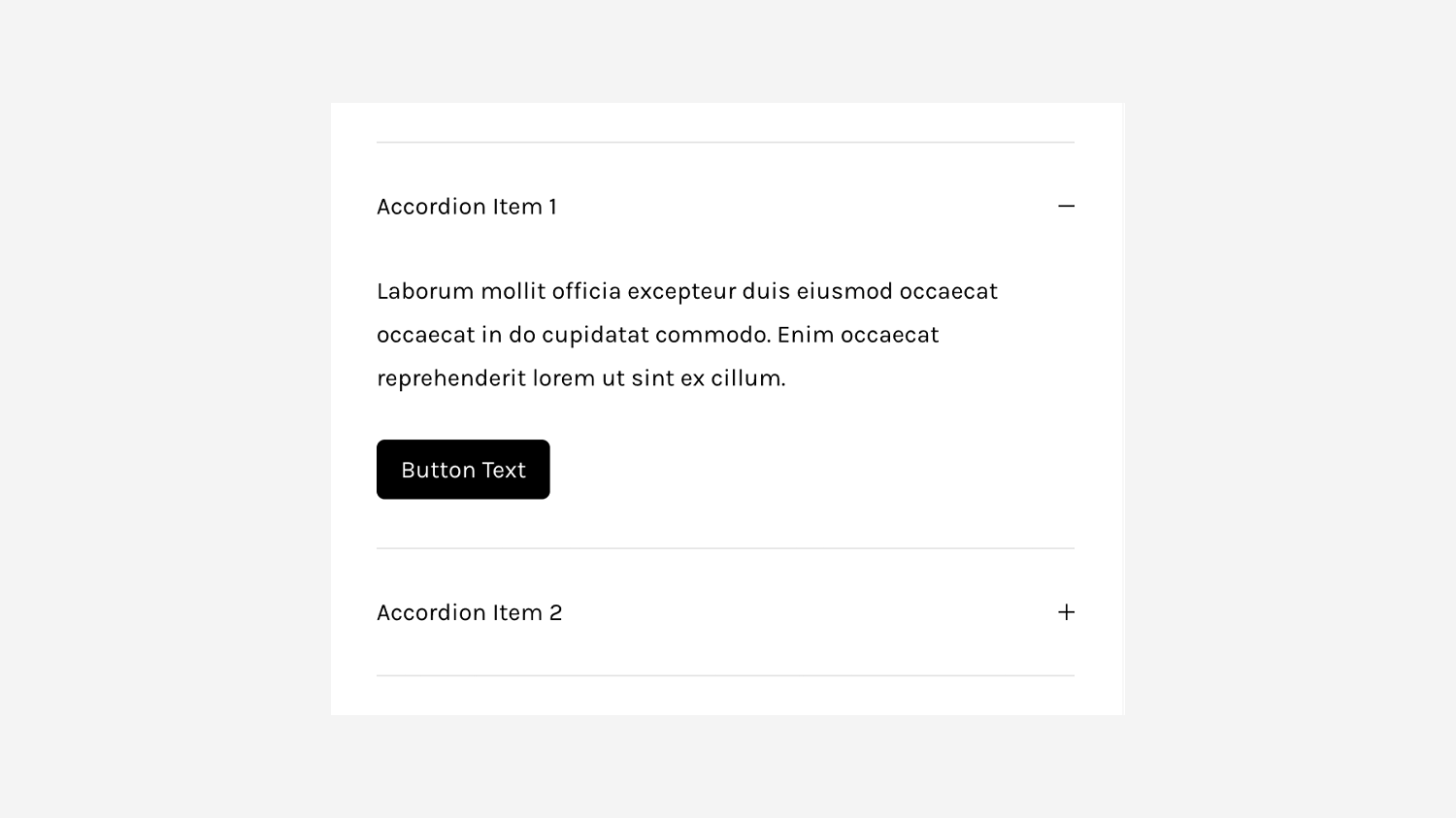 Add a Button - Accordion Block preview