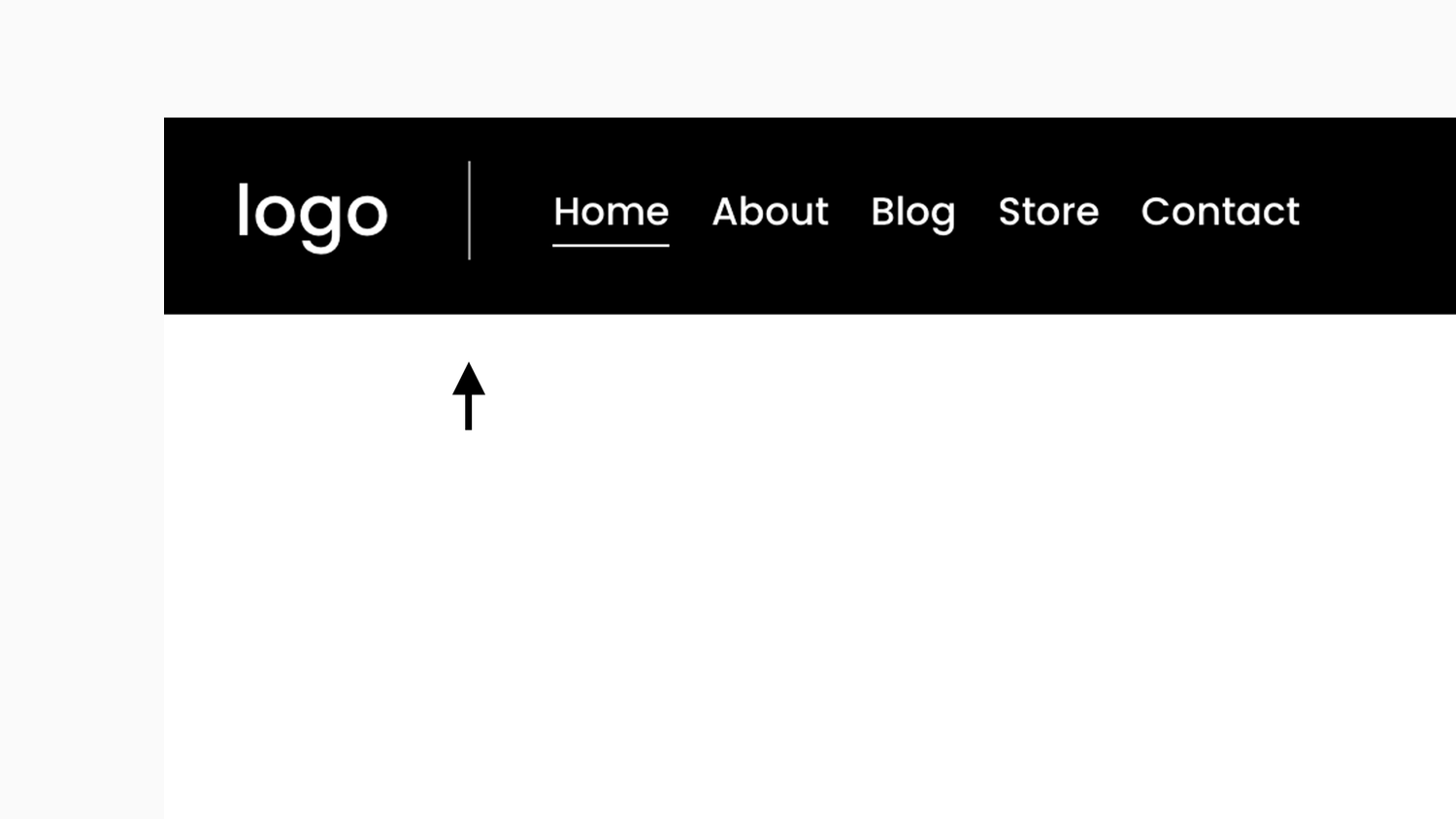 Logo and Navigation Divider Line preview