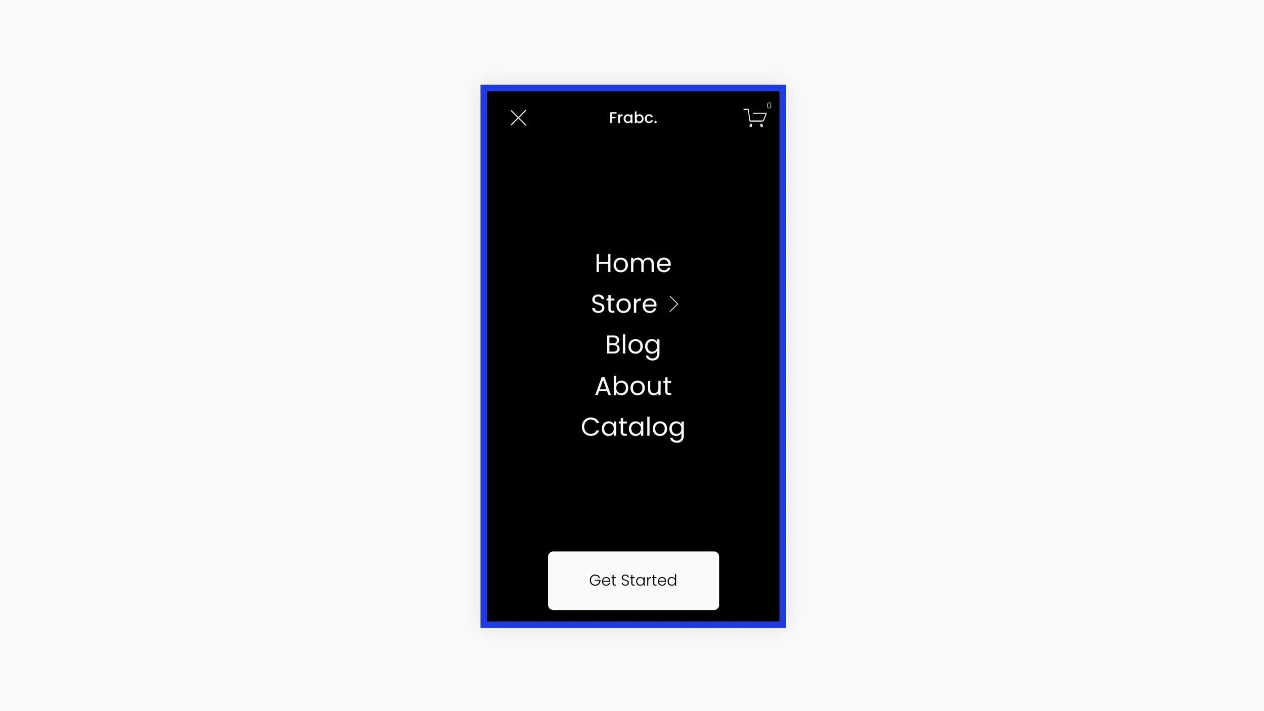 Border Inside Mobile Menu preview
