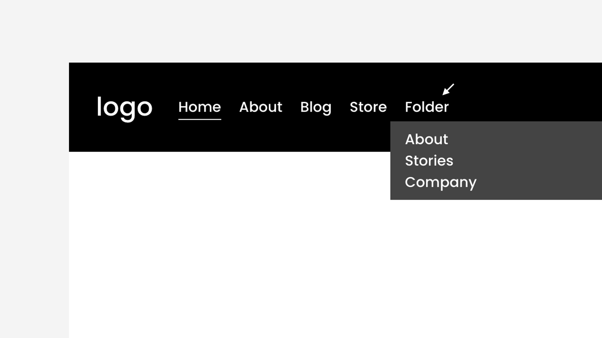 Turn Off Main Link - Navigation Dropdown preview