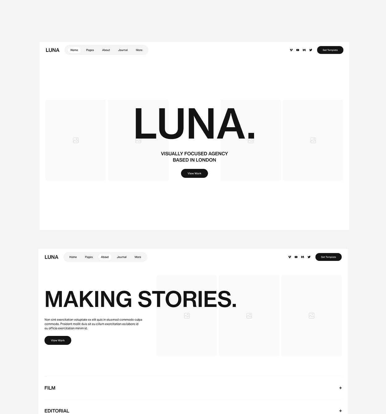 Luna Template paper preview
