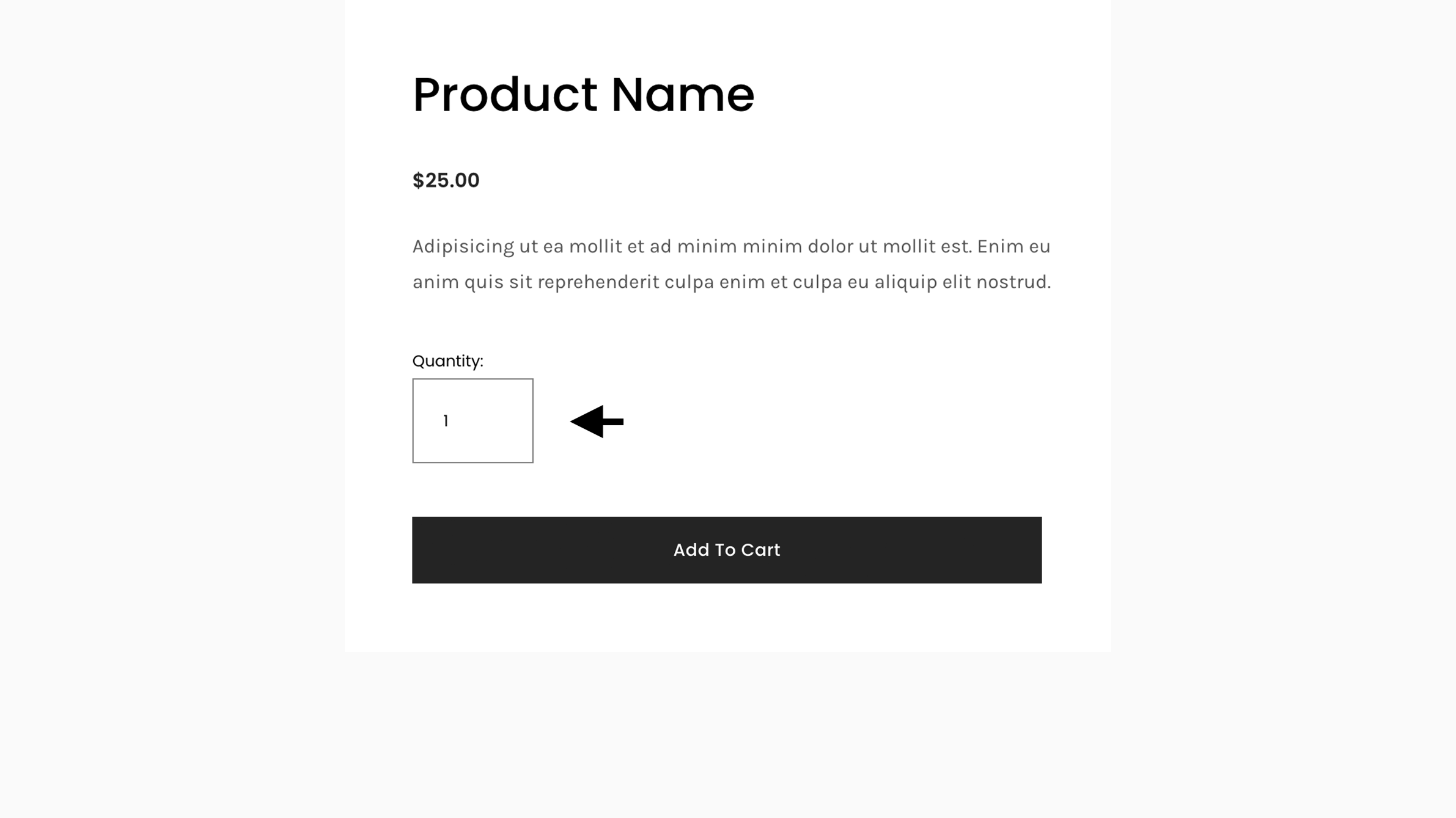 Hide Quantity Box - Product Page preview