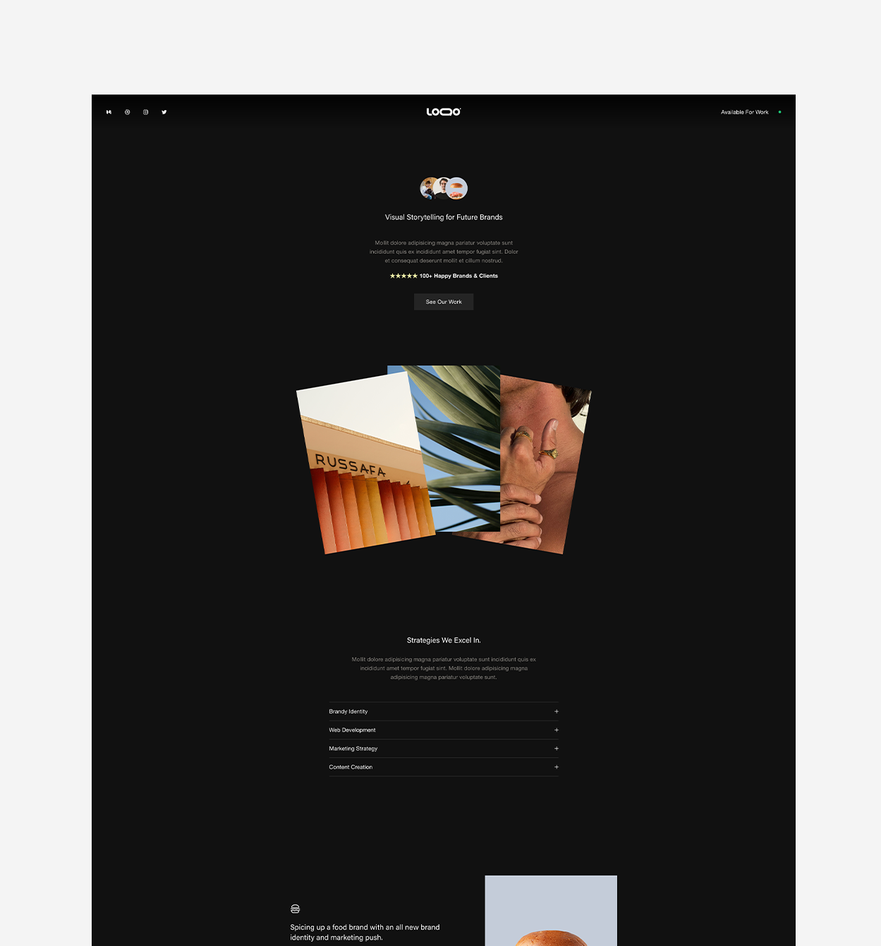 Noon Template branded preview