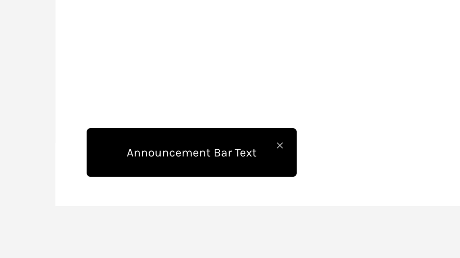 Mini Announcement Bar preview