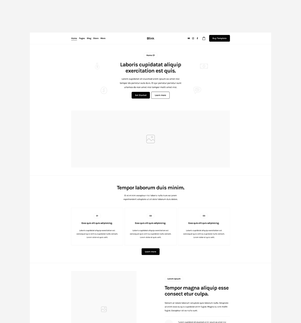 Blink Template paper preview