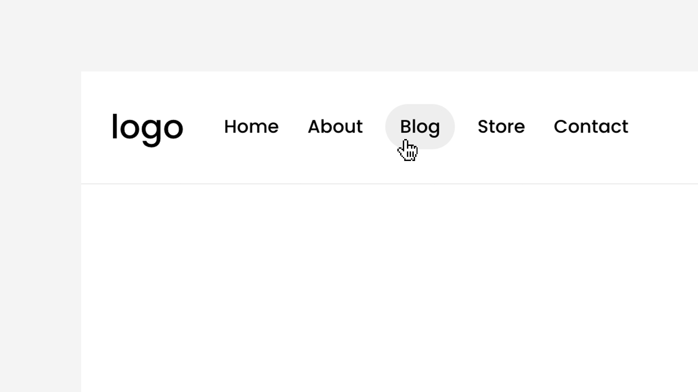 Pill Hover Style - Navigation preview