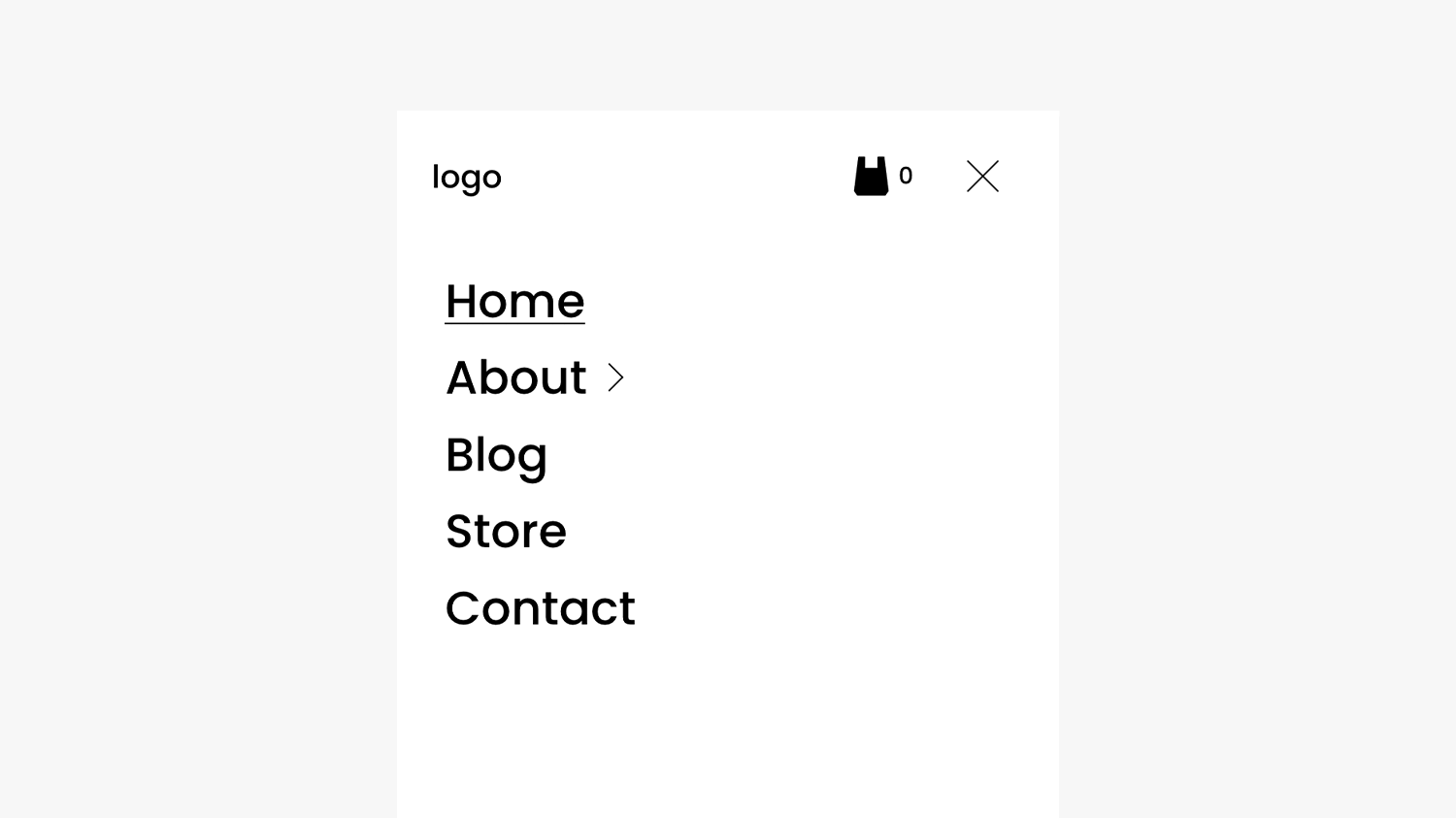 Navigation Font Size - Mobile Menu preview
