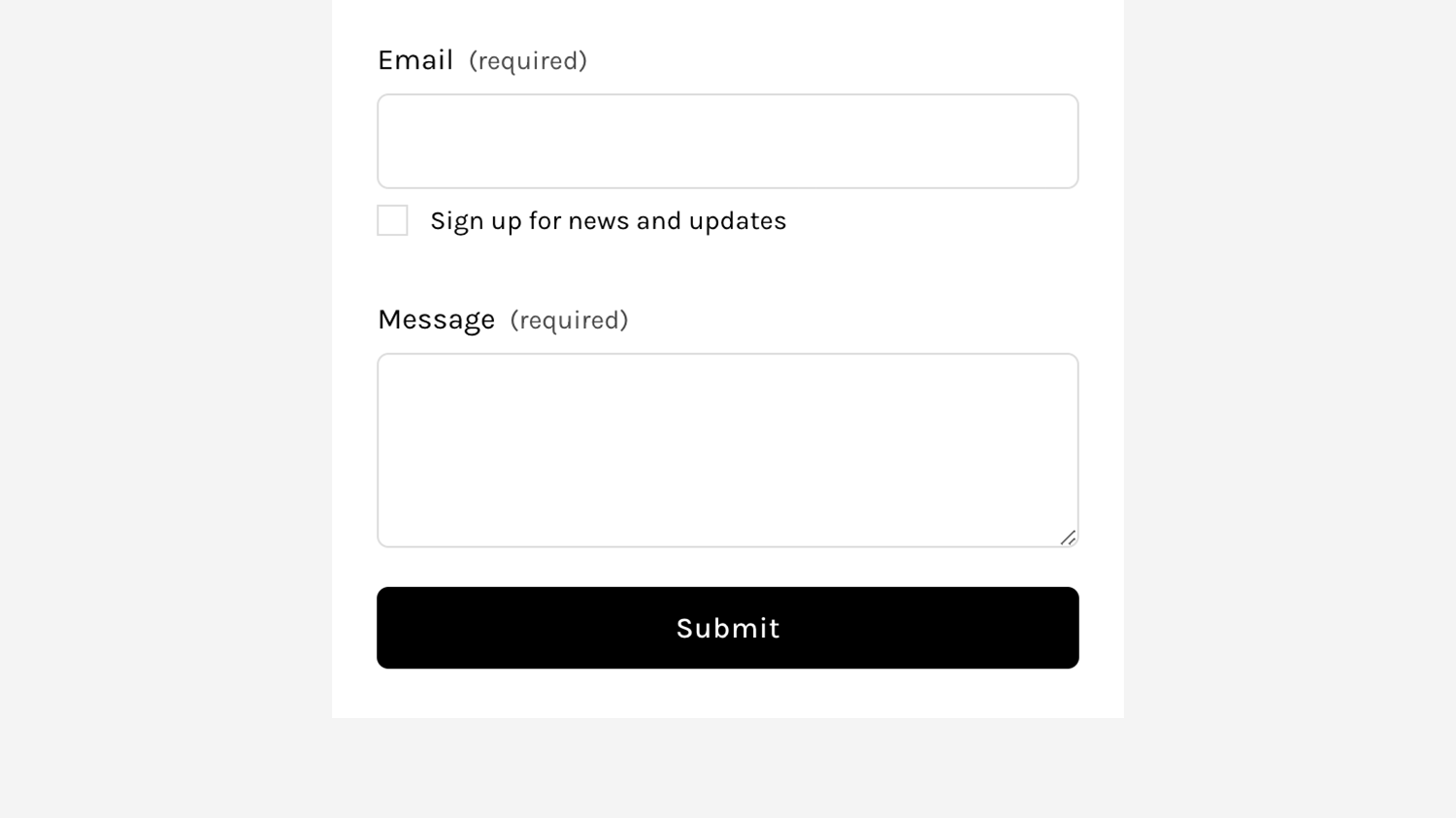 Full Width Button - Form Block preview
