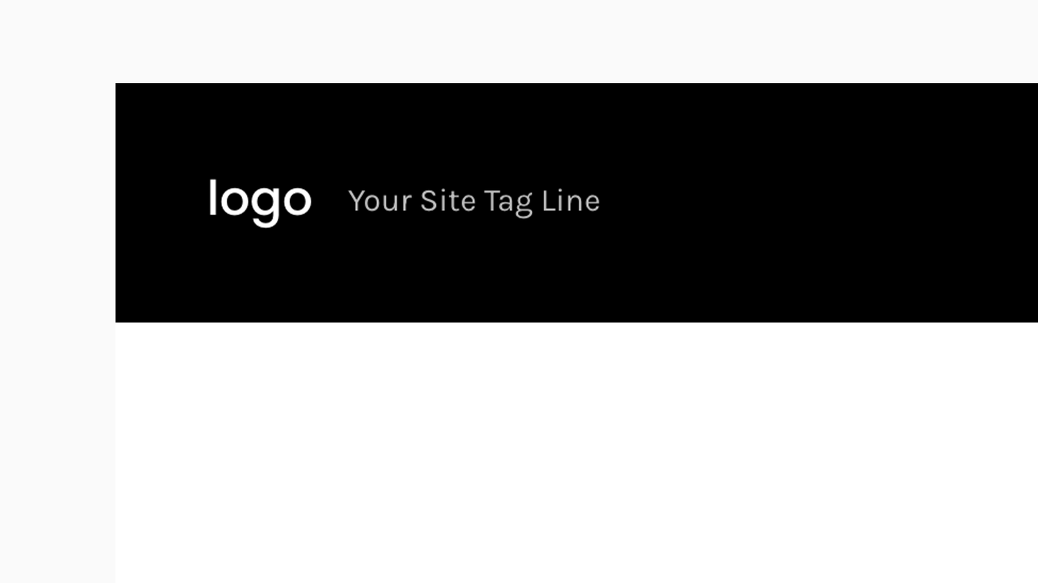 Site Tag Line (Next To Logo) - Site Header preview