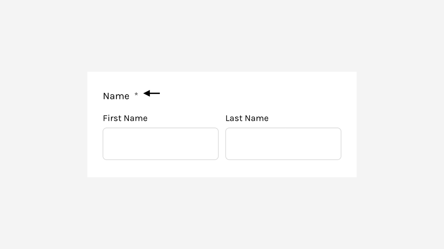 Change Required To * - Form Block preview